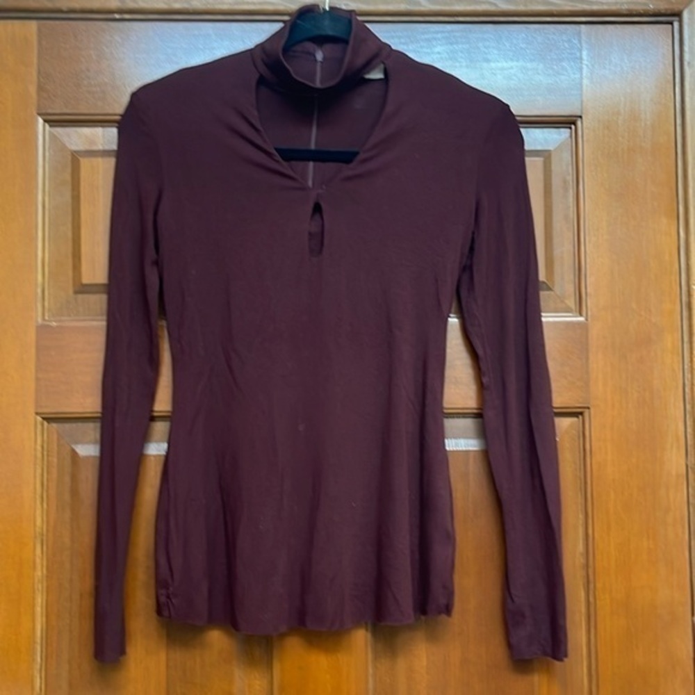 Bailey 44 choker neck, long sleeve top size extra small